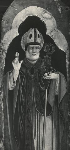 Perotti, Mario — Corna Antonio della - sec. XV - Santo vescovo — particolare